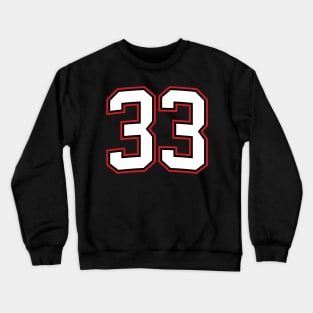 Number Thirty Three 33 Crewneck Sweatshirt